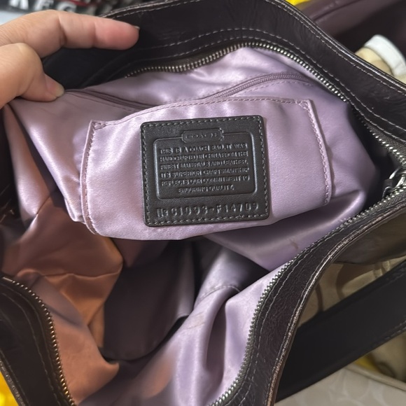 Coach Brown and Tan Monogram Shoulder Bag - Picture 16 of 17